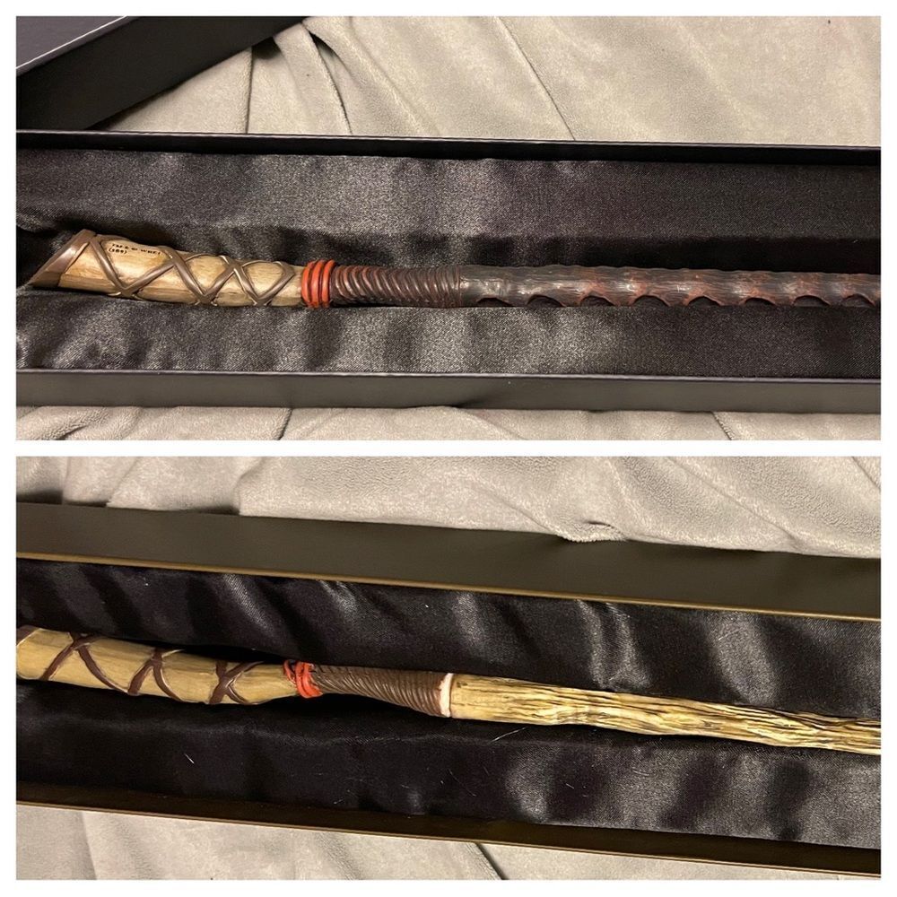 Two Harry Potter Wands Birch 1 Holly 8 Resin